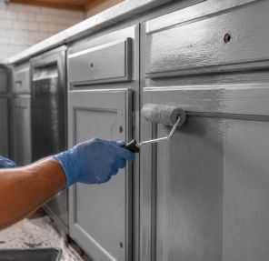 In today’s blog we will be looking at how cabinet painting can update a Coquitlam kitchen without th