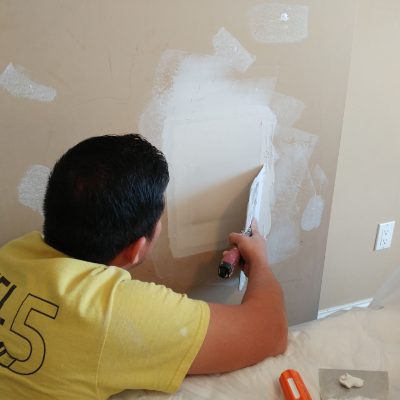 Drywall repair by Level 5 Painter